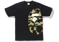 BAPE 1st Camo Side Big Ape Head Tee Black/Yellow