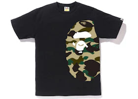 BAPE 1st Camo Side Big Ape Head Tee Black/Yellow