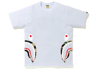 BAPE 1st Camo Side Shark Tee White/Yellow