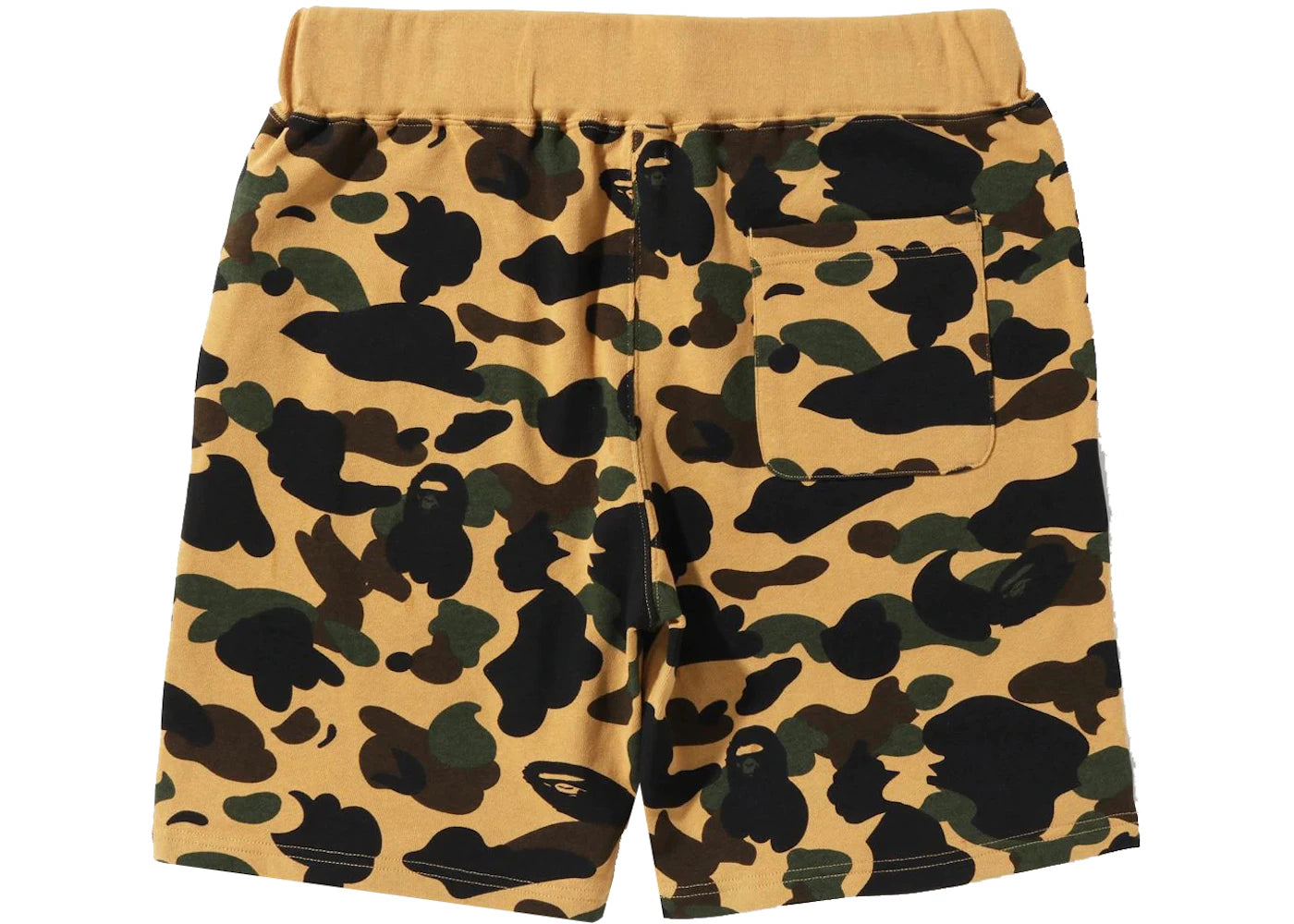 BAPE 1st Camo Sweat Shorts (SS22) Yellow - vue secondaire A