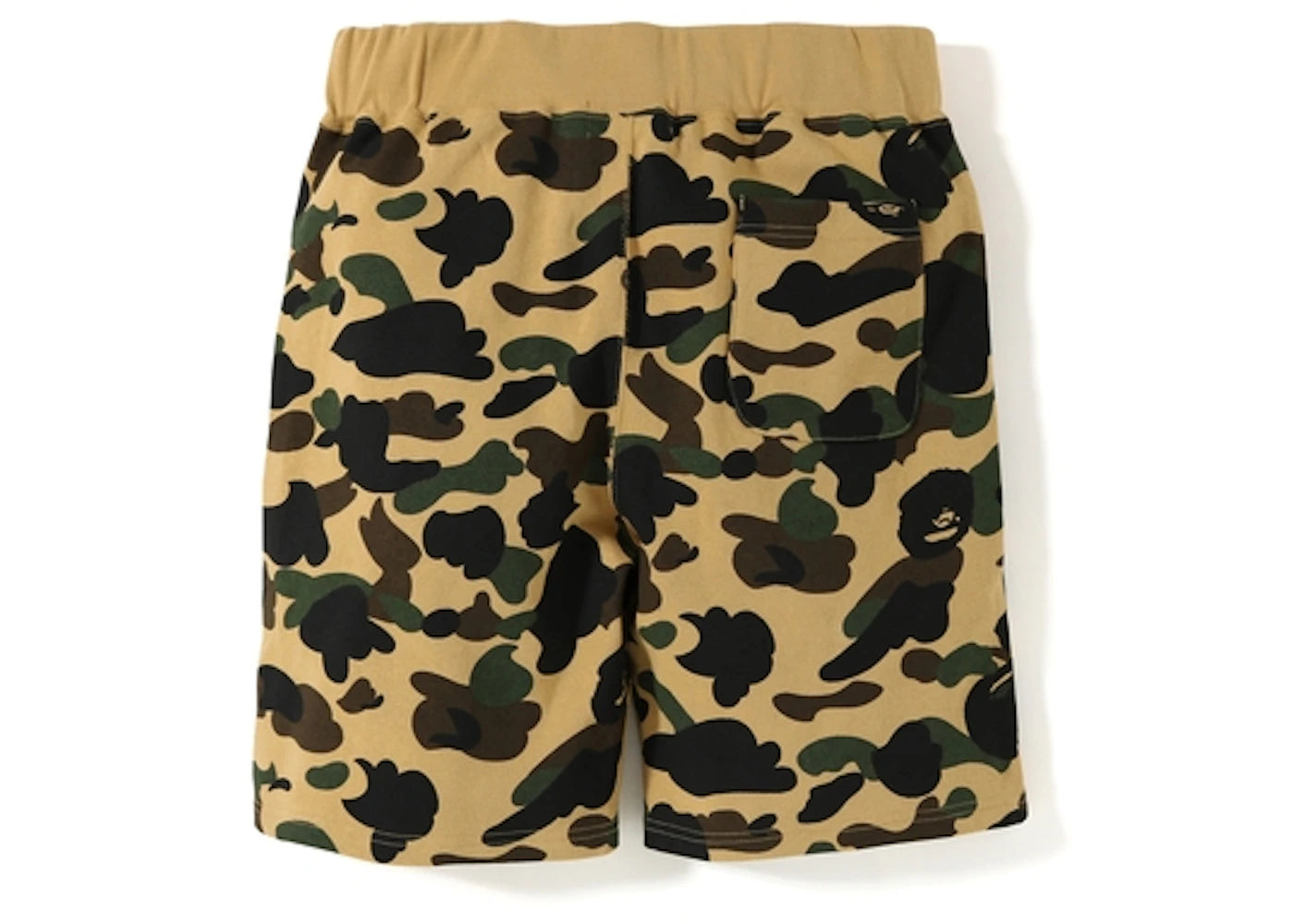 BAPE 1st Camo Sweat Shorts Yellow - vue secondaire B