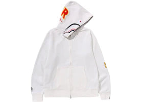 BAPE 2nd Shark Full Zip Hoodie White