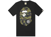 BAPE A Bathing Ape 1st Camo Big Ape Head RLX Tee Black/Green