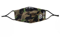 BAPE A Bathing Ape 1st Camo Print Mask Green