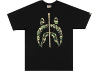 BAPE A Bathing Ape ABC Camo Shark Tee Black/Green