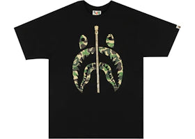 BAPE A Bathing Ape ABC Camo Shark Tee Black/Green