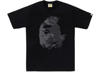 BAPE A Bathing Ape Japanese Tattoo Big Ape Head Tee Black