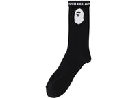 BAPE A Bathing Ape Logo Socks Black