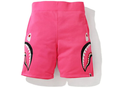 BAPE A Bathing Ape Neon Shark Sweat Shorts Pink - apparel view 2