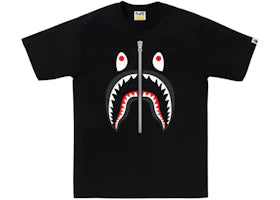 BAPE A Bathing Ape Shark Tee Black
