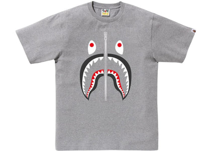 BAPE A Bathing Ape Shark Tee Gray - product view 2