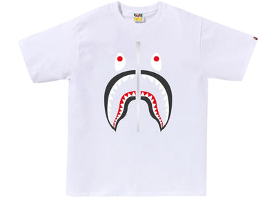 BAPE A Bathing Ape Shark Tee White