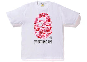BAPE ABC By Bathing Tee White/Pink