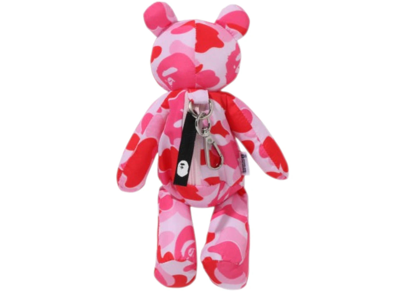 BAPE ABC CAMO Camouflage Bear Charm Tote Bag Pink - vue secondaire B