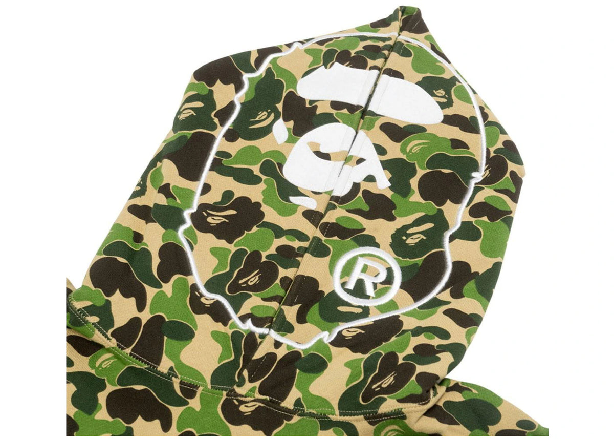 BAPE ABC Camo 2nd Ape Wide Pullover Hoodie Green - vue secondaire B
