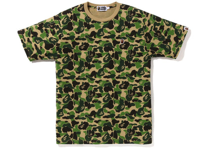 BAPE ABC Camo Ape Head One Point Tee Green - authentic BAPE product