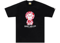 BAPE ABC Camo Baby Milo (SS25) Tee Black/Pink