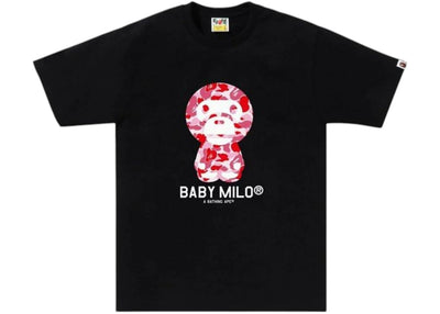 BAPE ABC Camo Baby Milo (SS25) Tee Black/Pink