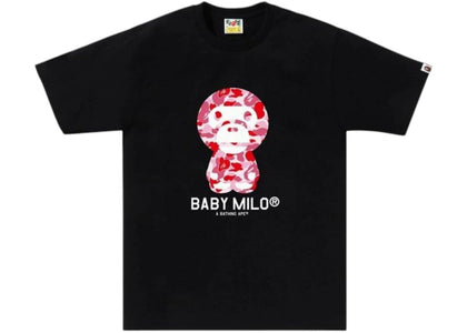 BAPE ABC Camo Baby Milo (SS25) Tee Black/Pink - authentic BAPE product
