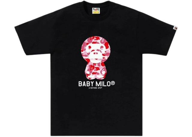 BAPE ABC Camo Baby Milo (SS25) Tee Black/Pink