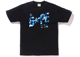BAPE ABC Camo Bape Sta Logo Tee Black Blue
