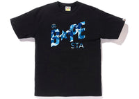 BAPE ABC Camo Bape Sta Logo Tee Black Blue