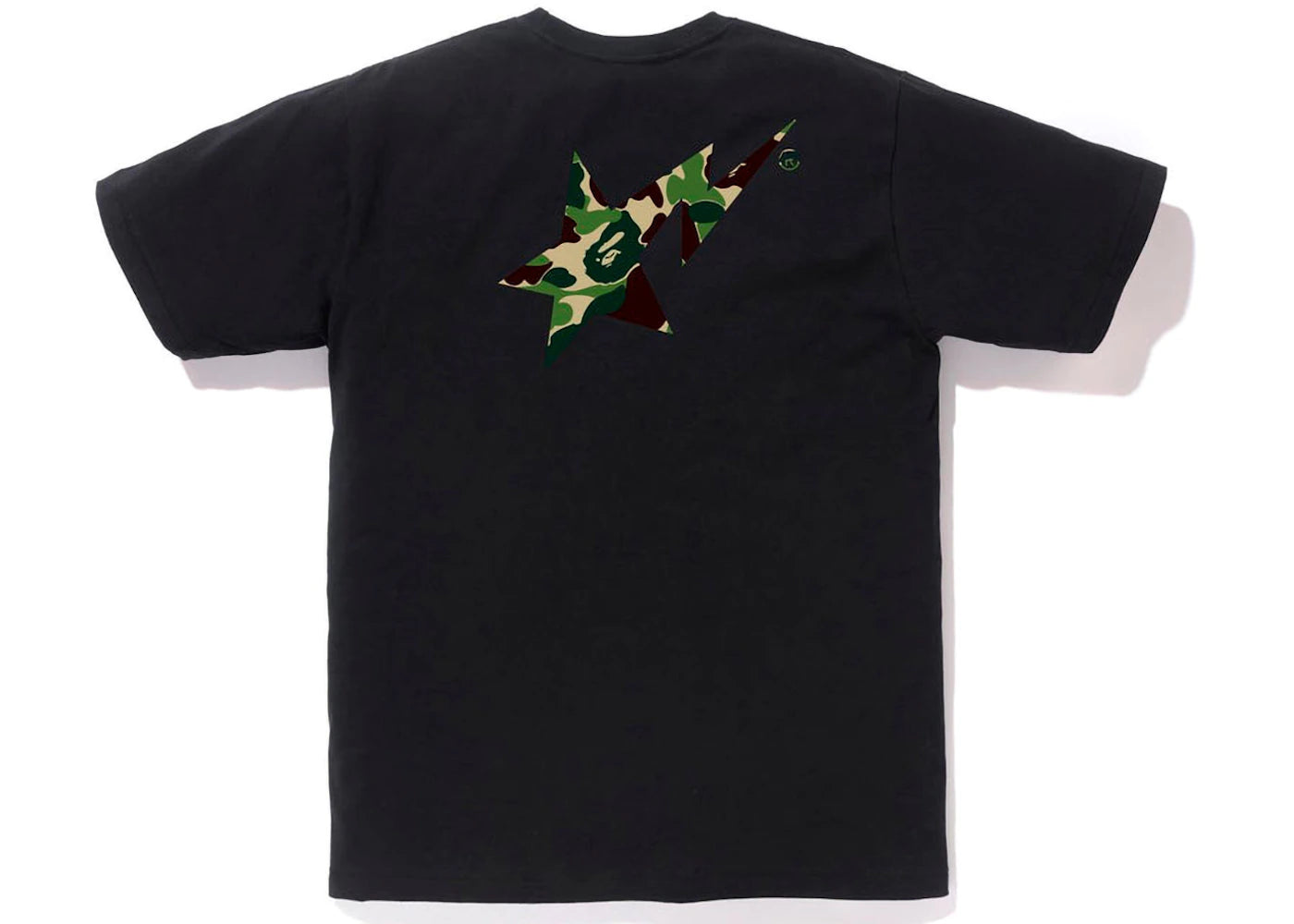BAPE ABC Camo Bape Sta Logo Tee Black Green - vue secondaire A