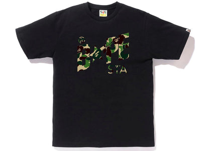 BAPE ABC Camo Bape Sta Logo Tee Black Green - authentic BAPE product