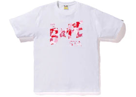 BAPE ABC Camo Bape Sta Logo Tee White Pink