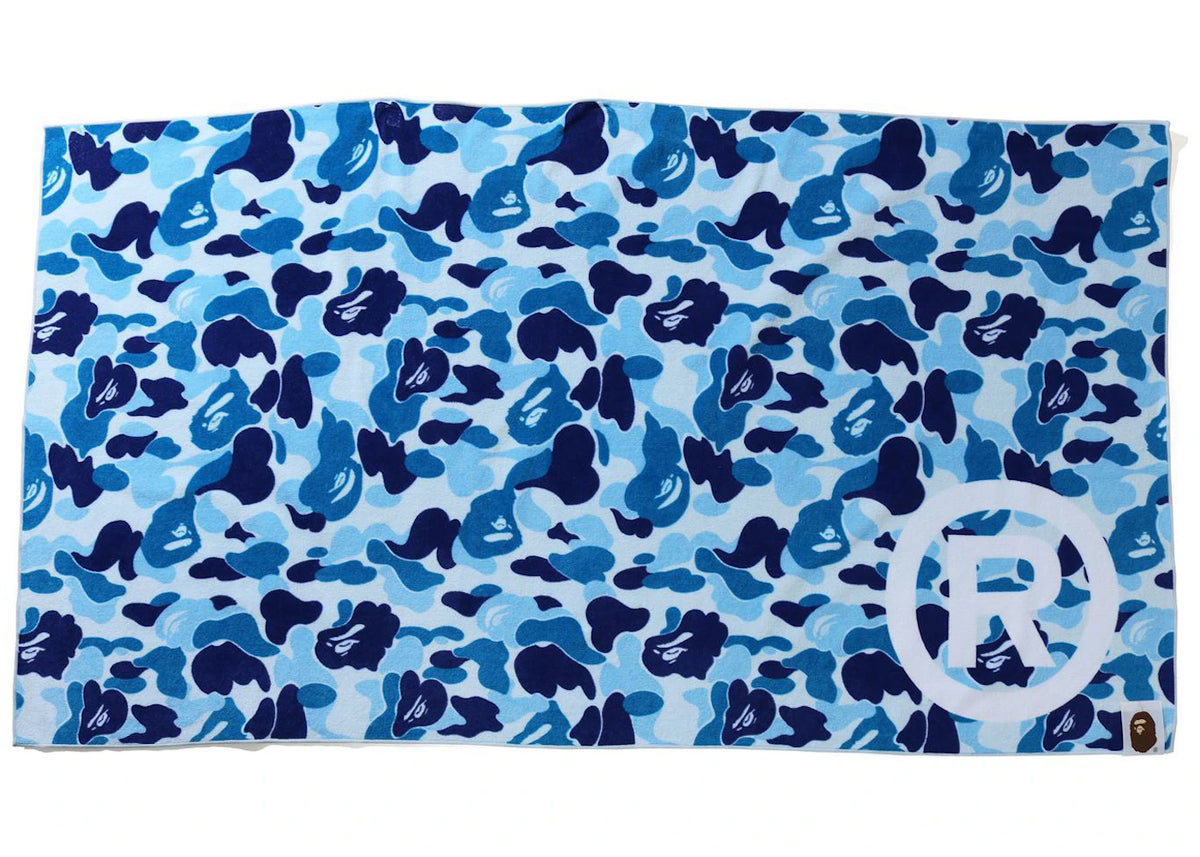 BAPE ABC Camo Beach Towel Blue - vue secondaire A