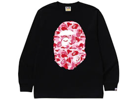 BAPE ABC Camo Big Ape Head L/S Tee Black/Pink