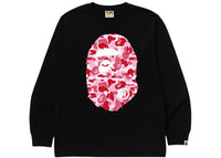 BAPE ABC Camo Big Ape Head L/S Tee Black/Pink