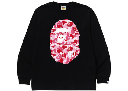 BAPE ABC Camo Big Ape Head L/S Tee Black/Pink - product view 2
