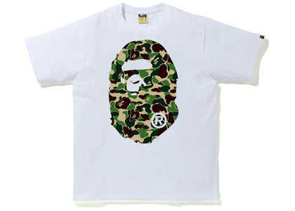 BAPE ABC Camo Big Ape Head Tee White/Green - authentic BAPE product