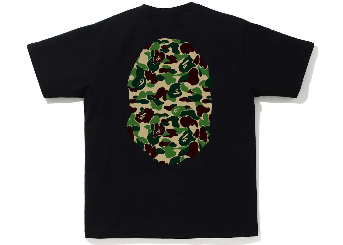 BAPE ABC Camo Big Ape Tee Black/Green - vue secondaire B
