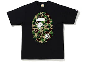 BAPE ABC Camo Big Ape Tee Black/Green - vue 360