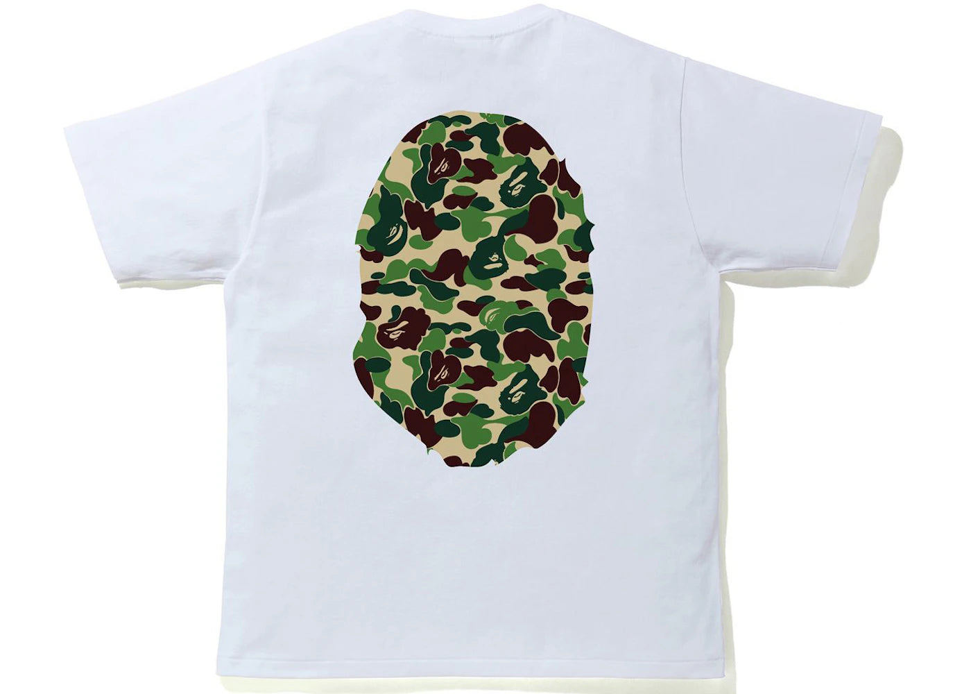 BAPE ABC Camo Big Ape Tee White/Green - vue secondaire B