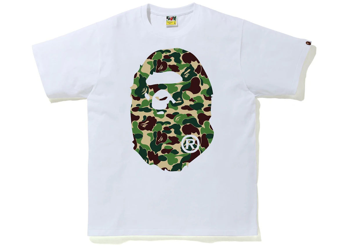 BAPE ABC Camo Big Ape Tee White/Green - vue secondaire A