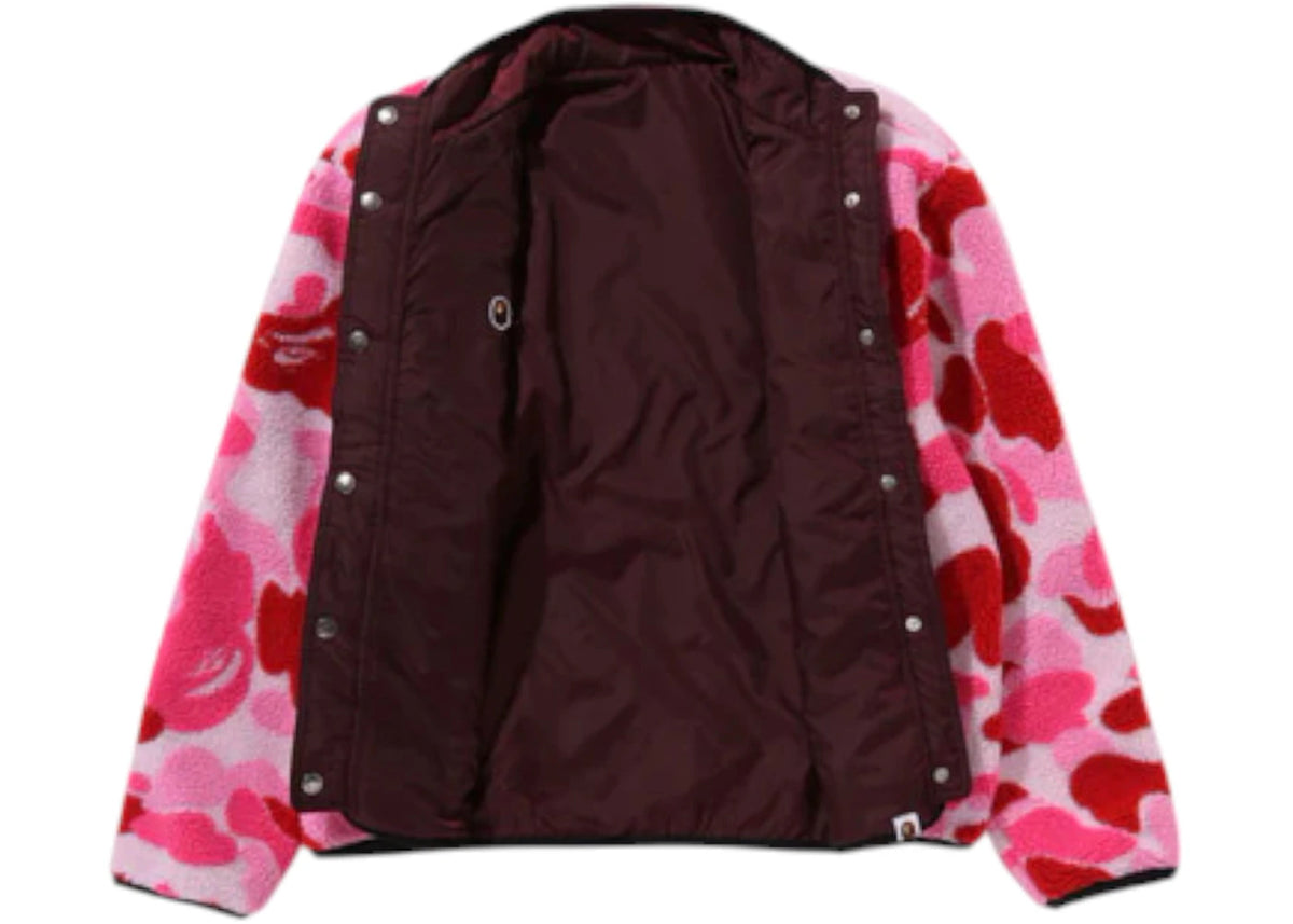 BAPE ABC Camo Boa Ripstop Reversible Jacket Pink - vue secondaire B