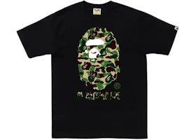 BAPE ABC Camo By Bathing Ape 1I80110005 Tee Black/Green - vue 360