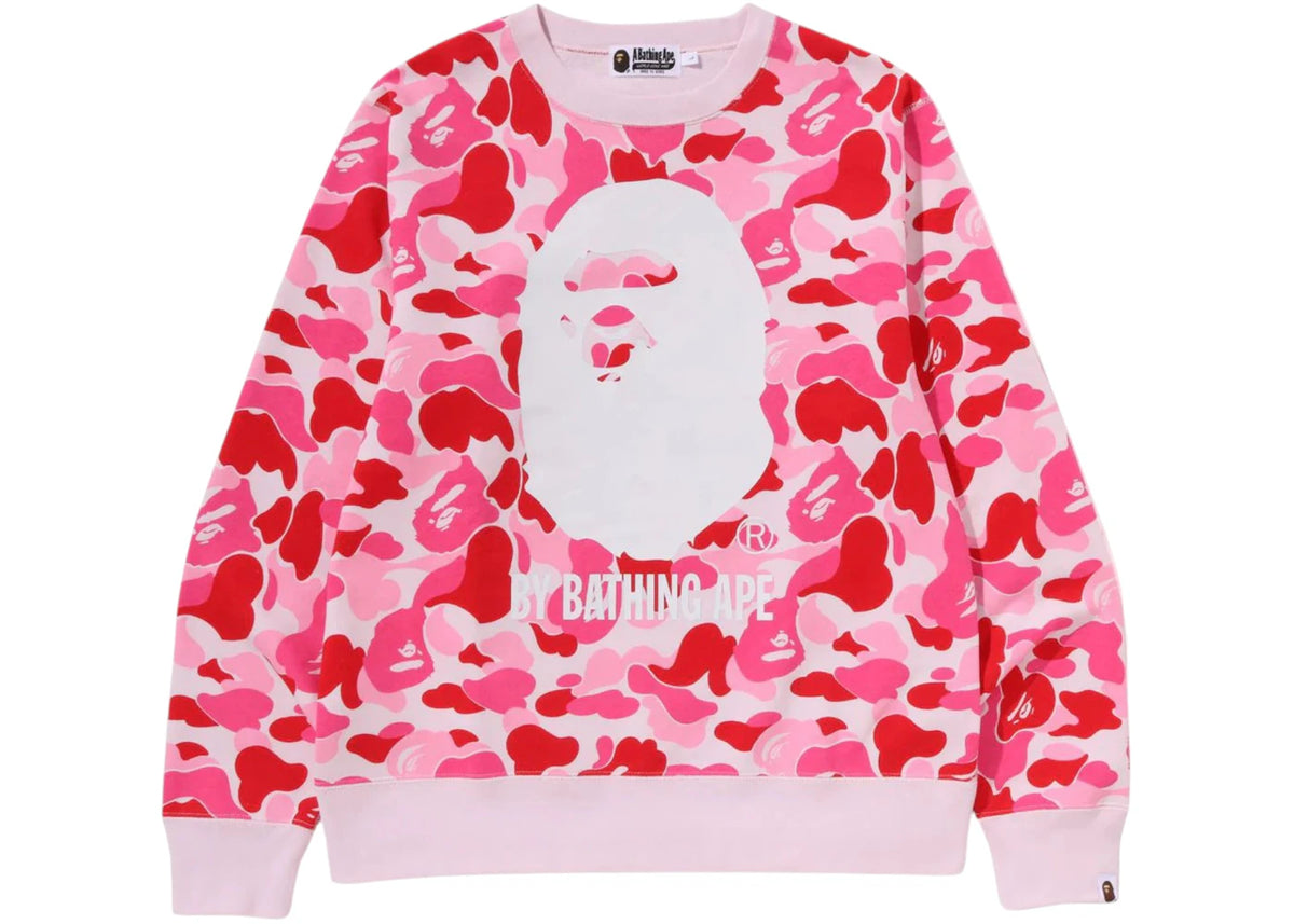 BAPE ABC Camo By Bathing Ape Crewneck Sweat Pink - vue secondaire A