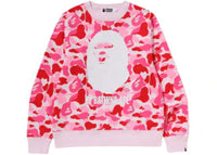 BAPE ABC Camo By Bathing Ape Crewneck Sweat Pink