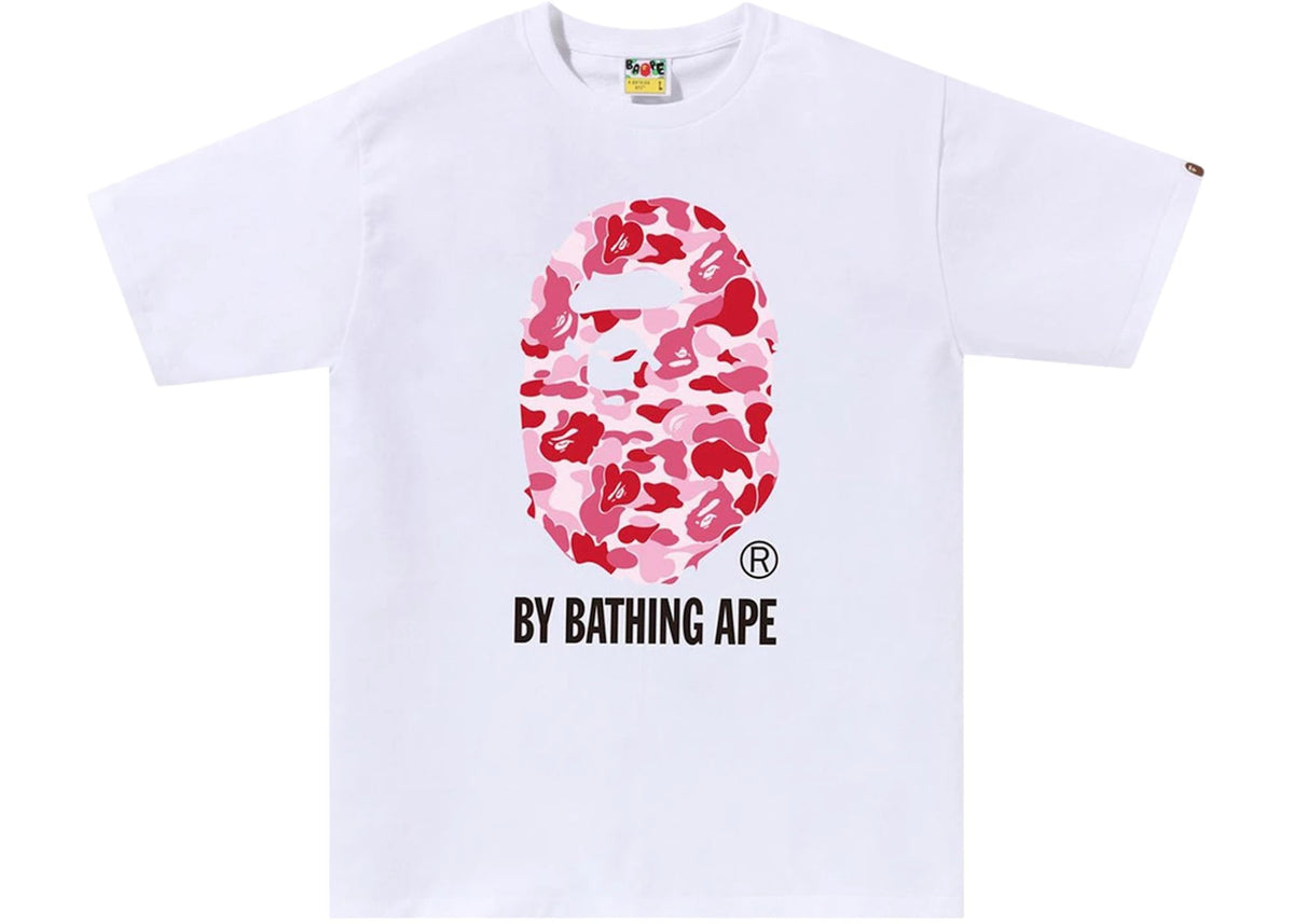 BAPE ABC Camo By Bathing Ape Tee (FW25) White/Pink - vue 360