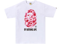 BAPE ABC Camo By Bathing Ape Tee (FW25) White/Pink