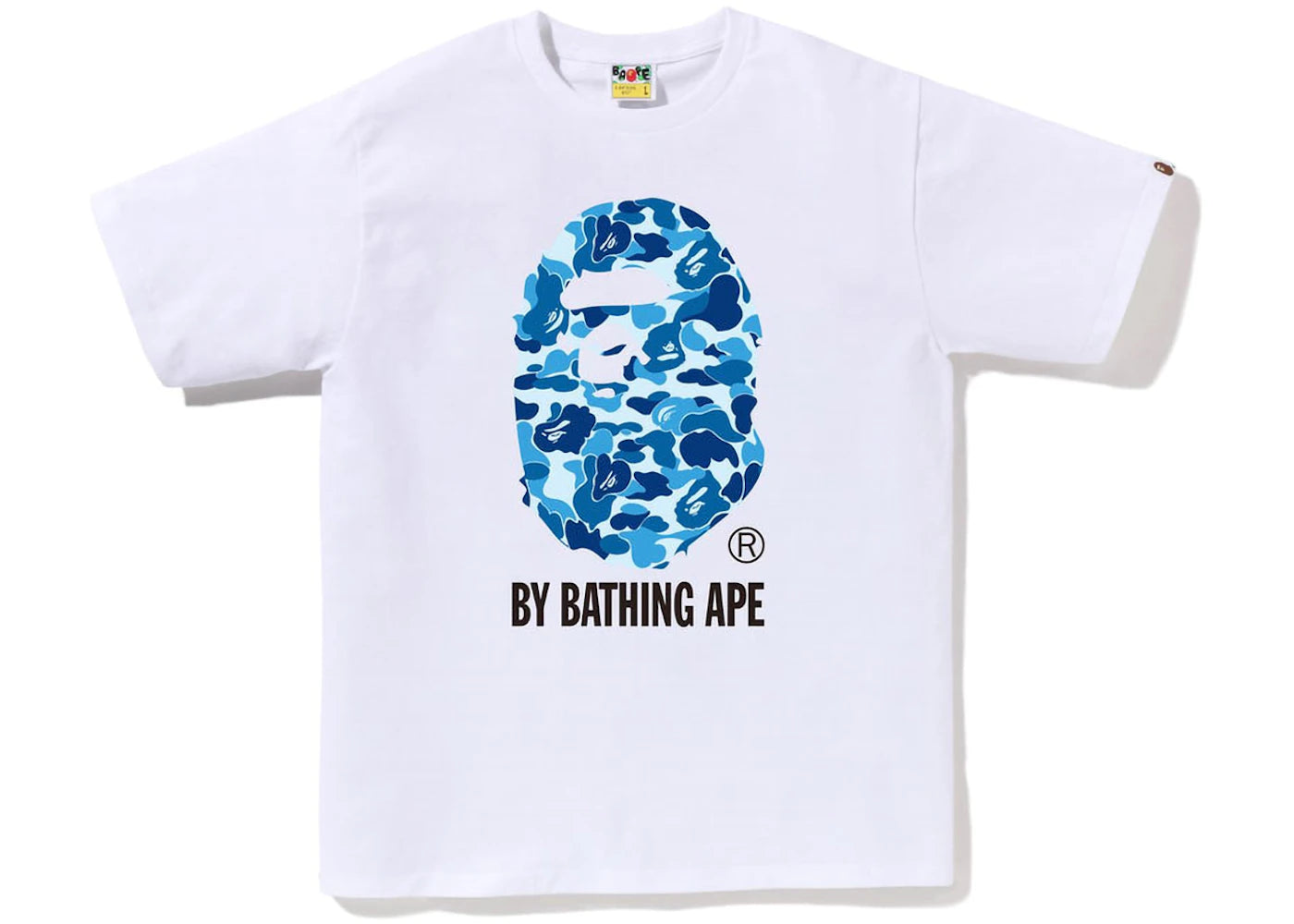 BAPE ABC Camo By Bathing Ape Tee White/Blue - vue 360