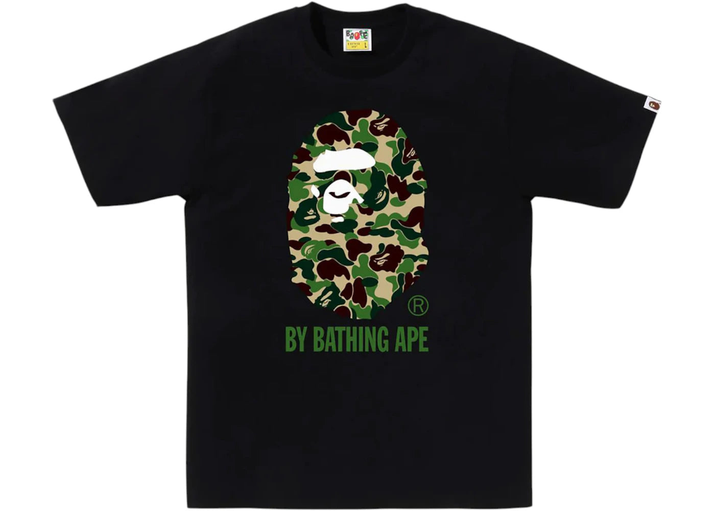 BAPE ABC Camo By Bathing Ape Tee (SS25) Black/Green - vue 360