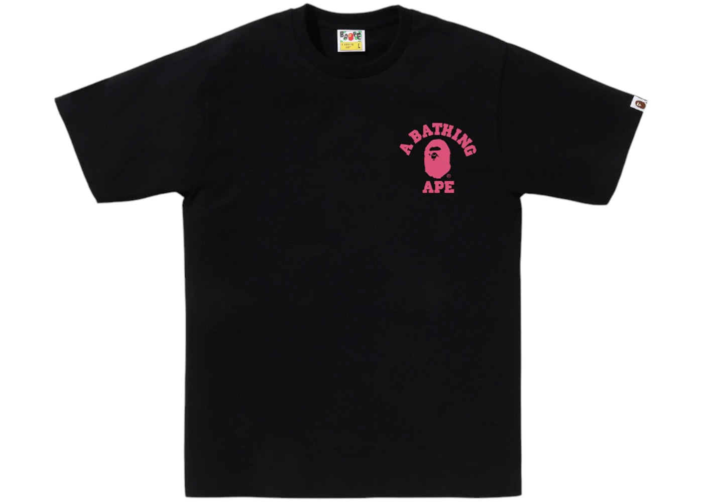 BAPE ABC Camo College ATS Tee Black/Pink - vue secondaire B