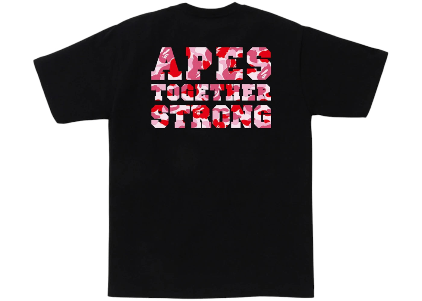 BAPE ABC Camo College ATS Tee Black/Pink - vue secondaire A