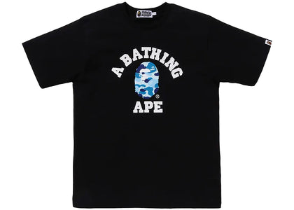 BAPE ABC Camo College Organic Cotton Tee Black/Blue - product view 2