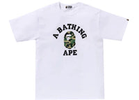 BAPE ABC Camo College Organic Cotton Tee White/Green